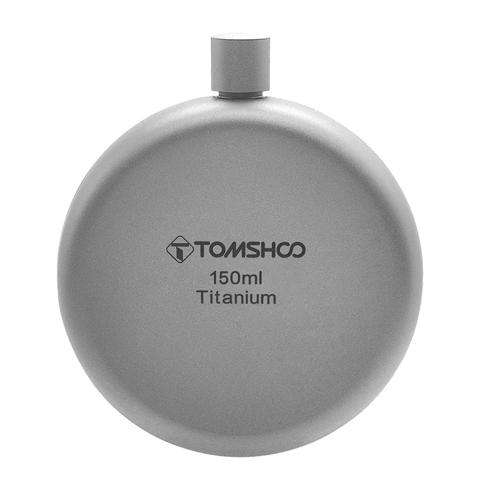 Tomshoo 150ml/180ml Titanium Flask with Funnel Alcohol Whisky Wine Flask for Outdoor Camping Hiking Backpacking Travel Picnic
