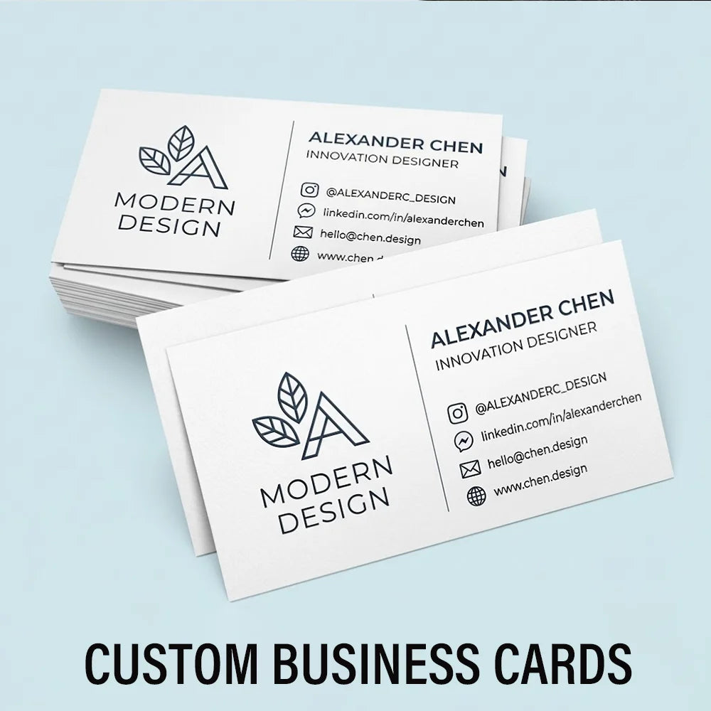 200pcs, Custom Business Cards/Cards, Desktop Business Cards, Thank You Cards, Matte Film Surface
