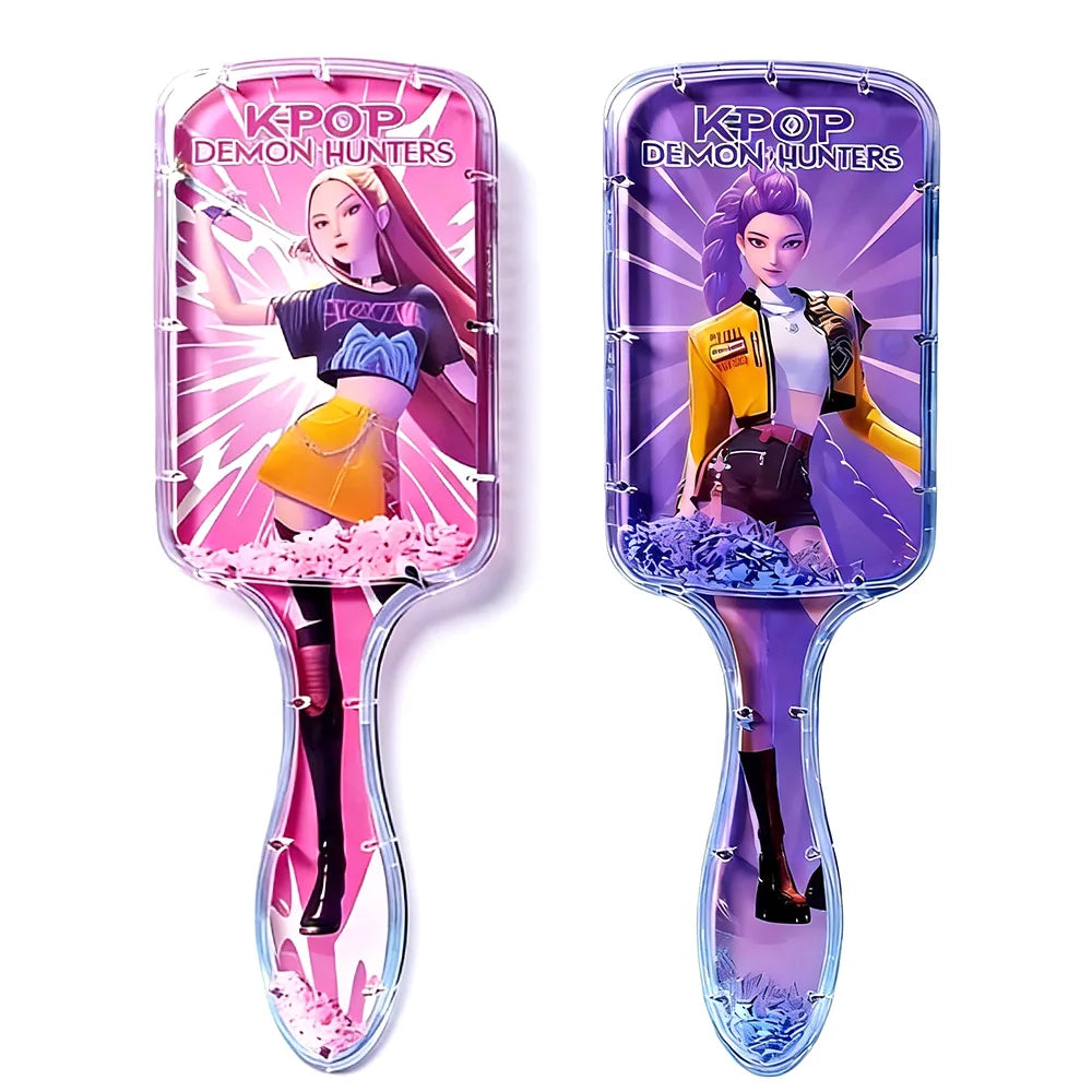 Anime Air Cushion Comb Cartoon Peripheral Massage Comb for Kpop Demon Hunters Household Fashion Girl Student Combs Fan Club Gift