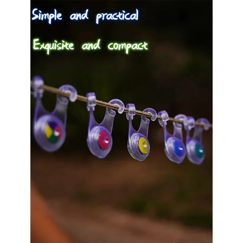 10 LED Rope String Lights, Decorative Fairy Lights for Family Gatherings, Outdoor Camping, Fishing & Tent Decoration