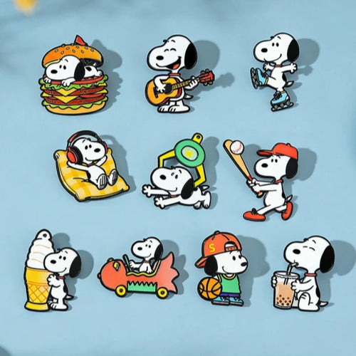 2026 Leisure and Sports Dog Cute Enamel Pin Set Cartoon Brooch Lapel Pins for Backpack Clothes Badge Cute Fans Gift