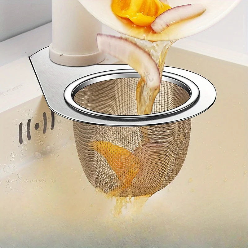 Kitchen sink dedicated swan drain basket, stainless steel hanging drain rack, dry wet separation hook, garbage filter basket