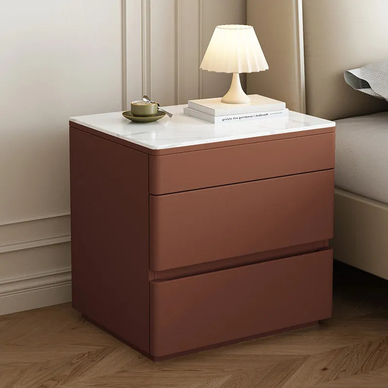 Cream Nordic Bedside Table With Secret Compartment Safe Modern Minimalist Nightstands Rustic Glamour Table De Chevet Furnitures