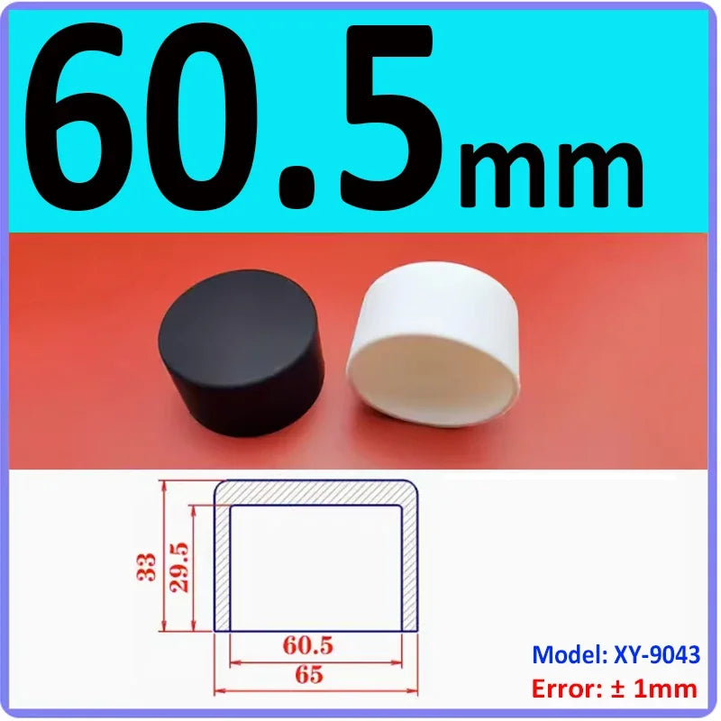  White Silicone rubber cover round steel pipe sleeve end protective cap anti-collision and high temperature resistant 3~68.5mm