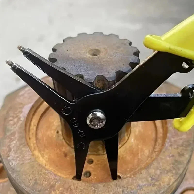 Internal External Dual-Purpose 2-In-1 Spring-Loaded Pliers Snap Ring Mounting And Dismounting Tools Hardware
