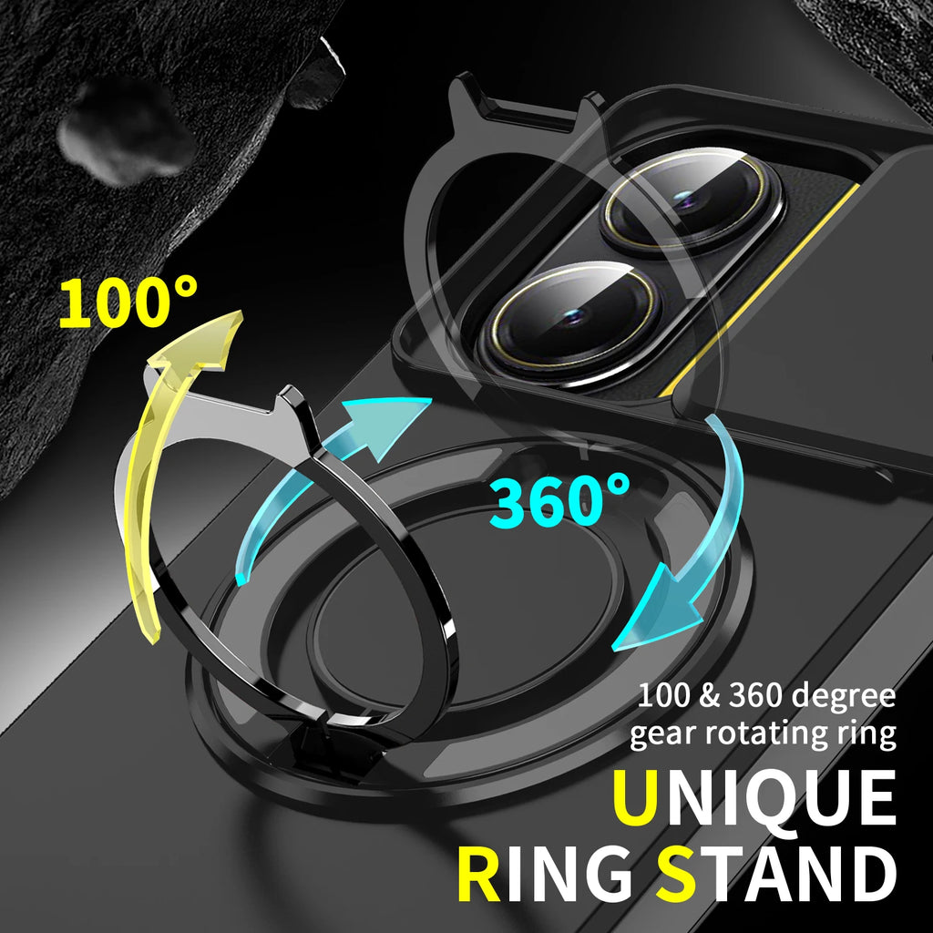 For Poco X7 Pro 5G Case Lens Protect Shockproof Armor Cover for Poko Little X7 X7 Pro X7pro Pocox7pro Car Magnetic Holder Funda