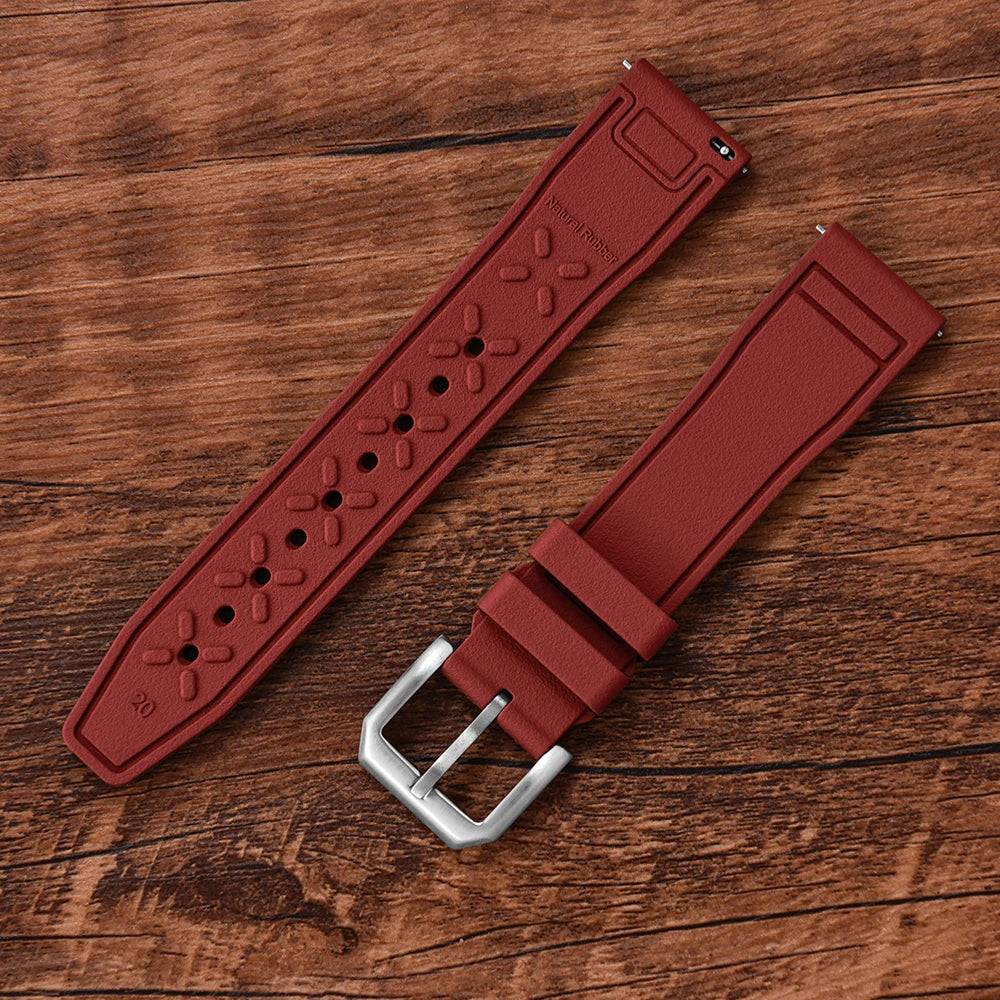 FKM Rubber Strap for IWC Big Pilot Mark Portugieser TOP GUN 20mm21mm 22mm Quick Release Strap Diving Sport Butterfly Buckle Band