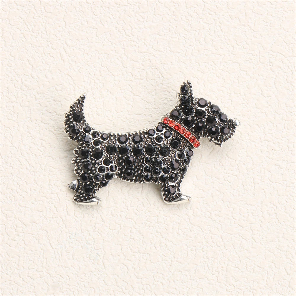 Women New Trendy Brooch Extra-Large Rhinestone Peacock Animal Bird Dog Conch Enamel Pin Jacket Jewelry Accessory