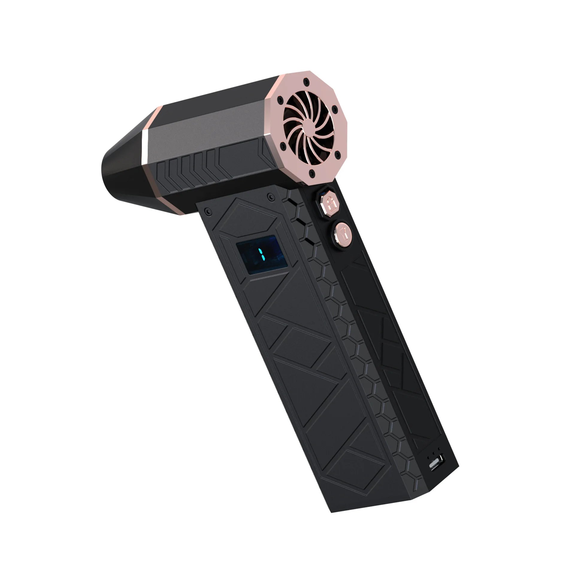 High-Speed Handheld Fan 130000 RPM with Display Large Capacity Strong Wind Power Brushless Motor for Cooling And Ventilation