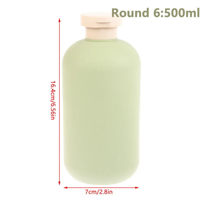 100ML-500ML Foaming Soap Dispensers Refillable Bottles Flip Lotion Bottles Avocado Green Plastic Shampoo Shower Gel