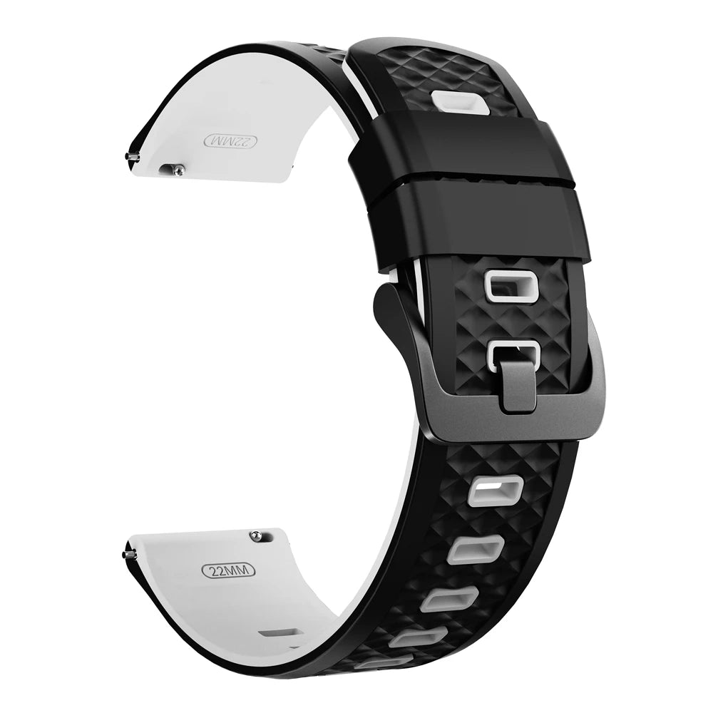 22mm Sport Slicone Strap For OnePlus Watch 3 2 2R 46mm Soft Bracelet For OPPO Watch X X2 4 Pro/Mi Watch 2 Pro S4 S3 S1 Watchband