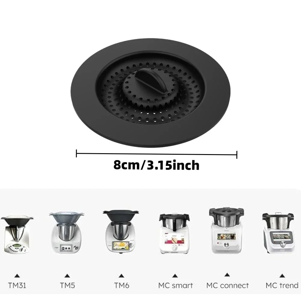 1pcs Silicone Splash Guard for Thermomix TM6/TM5/TM31 Monsieur Cuisine Splash Proof Cover Trend/MC Connect Strainer Accessories