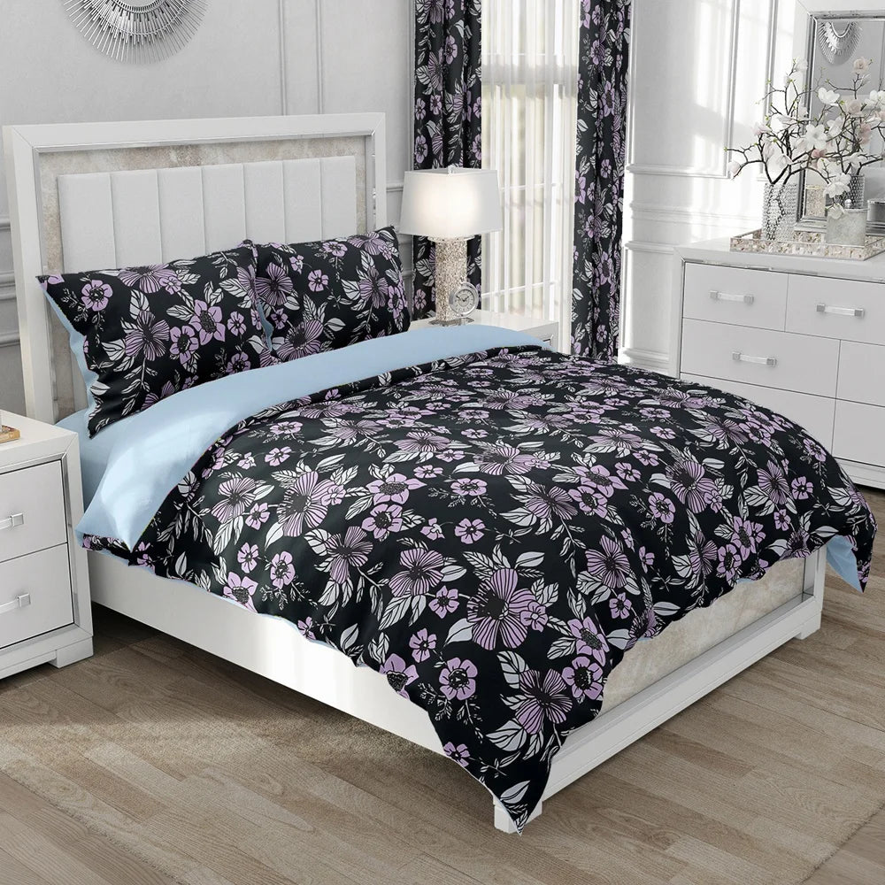 Nordic Linen Bedding set Duvet cover set King/Euro/240x220 size Bed Set Blanket/Quilt Covers for home Bedclothes bird