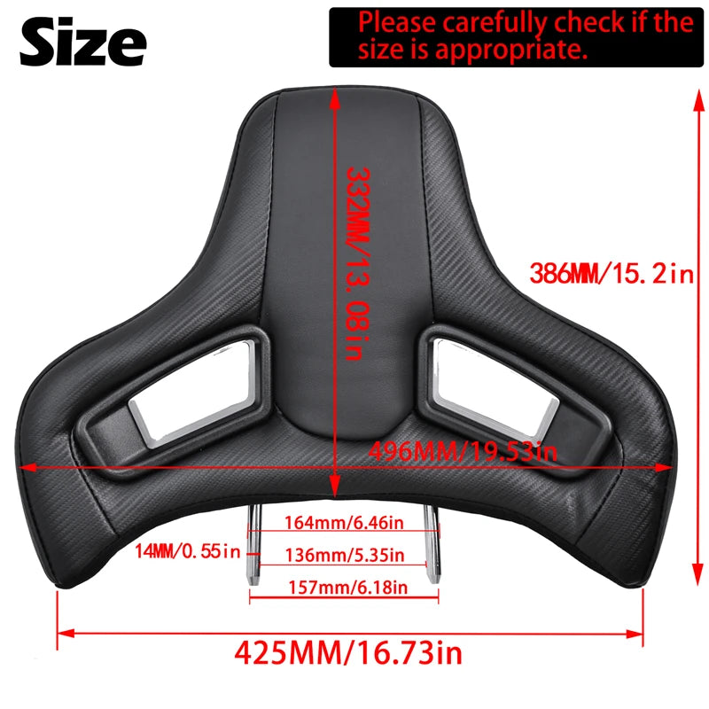 TIYPEOR Sport Car Seat Auto Headrest Modified Plug-In High Quantity Leather Racing Headrest