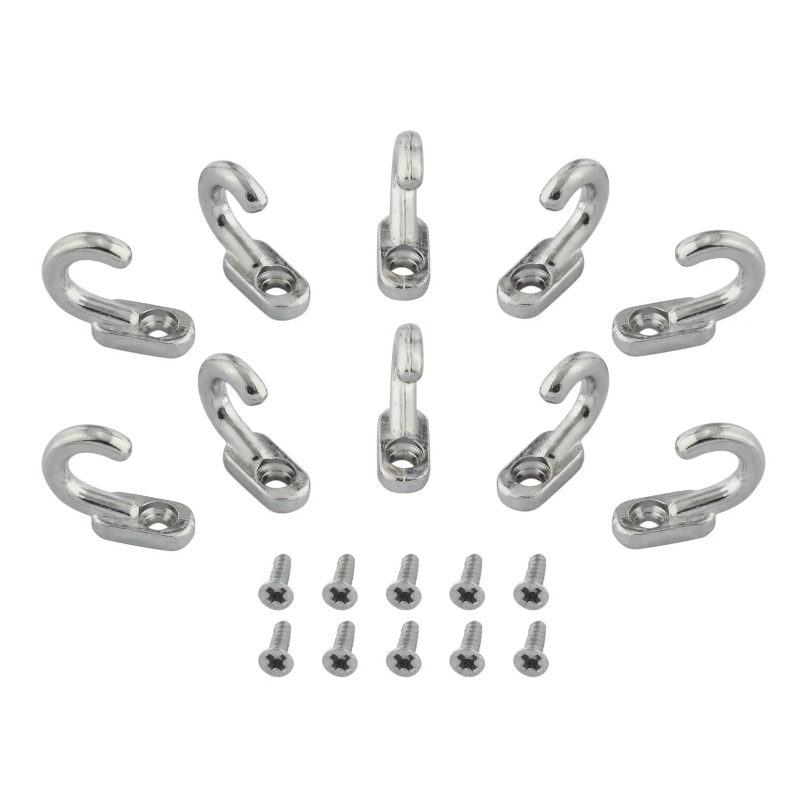 20 Pcs Mini Wall Hooks With Screws Door Zinc Alloy Coats Hat Hanger Hook For Home Bathroom Kitchen Decorative Hanging Storage