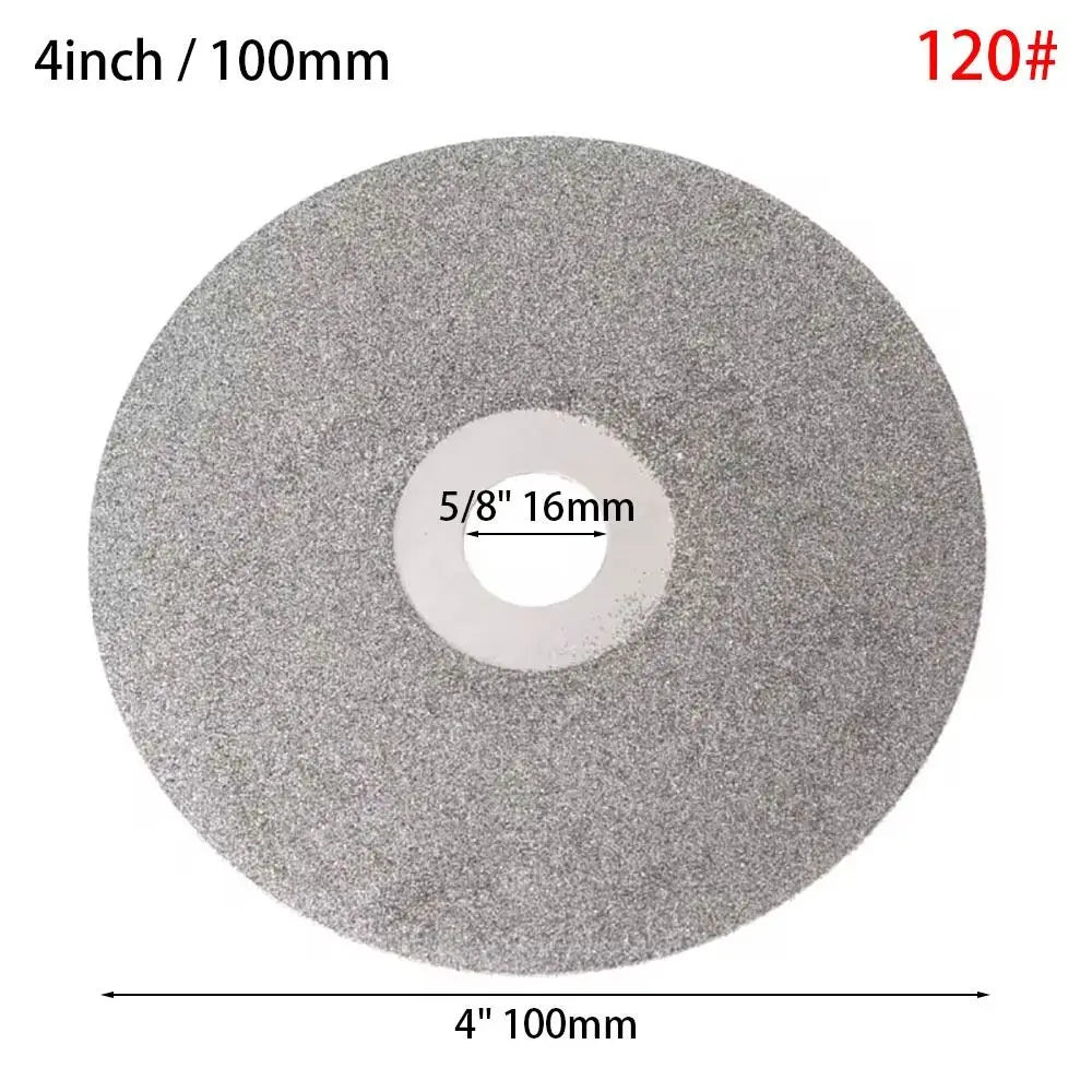 1Pcs Diamond Coated Diamond Grinding Disc 4inch 100mm 80-3000Grit Grinding Wheels Abrasive Disc Woodworking Tool