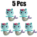 25cm 8Pcs Gabby doll house plush toy cartoon stuffed animal mermaid cat mermaid plush doll children's Christmas gift