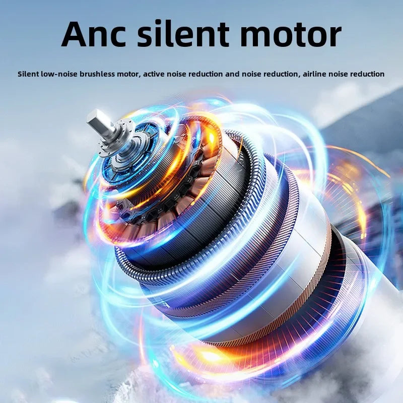 5200mah Handheld Fan Electric Hand Fans Ice Compress High-speed Cooling USB Rechargeable Portable LED Digital Display