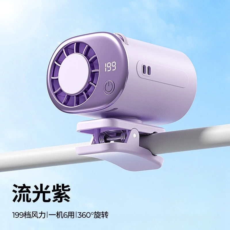 Portable Fans Convenient Creative Small Fan Pocket Hand-held Fan Lightweight Handheld Mini Fans for Outdoor Camping Clip Fans