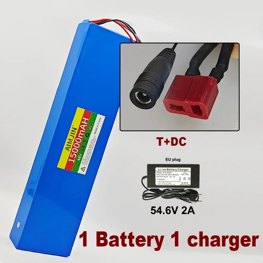 48V lithium-ion battery 48V 15Ah 1000W 13S4P lithium-ion battery pack for 54.6V for Citycoco BMS electric scooters