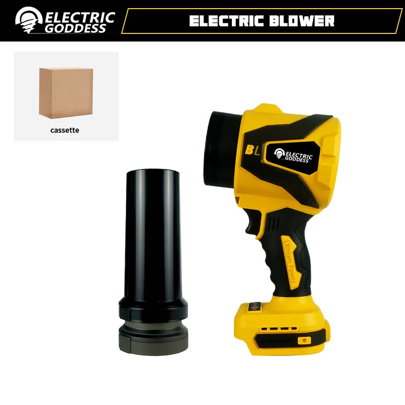 Brushless 300000RPM Electric Turbo Blower Jet Fan Vacuum Cleaner Handheld Leaf Blower Dust Blowing For Dewalt 20V Battery Pin