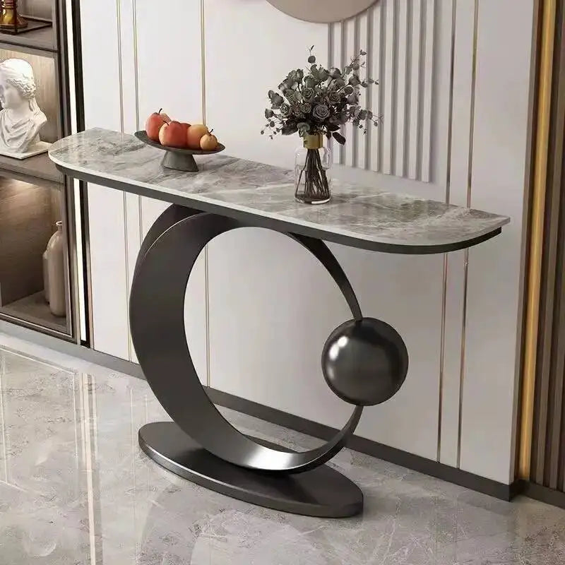 Luxury Modern Console Nordic Table Midcentry Center Lobby Console Table Hallway Entrance Wohnzimmer Tisch Living Room Furniture