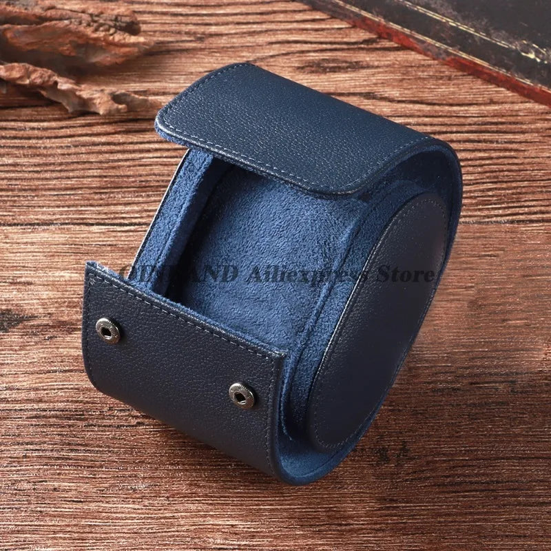 Watch Travel Case PU Leather Watches Leather Box Vintage Watch Storage Organizer-Secure Storage Vintage Watch Display Organizer