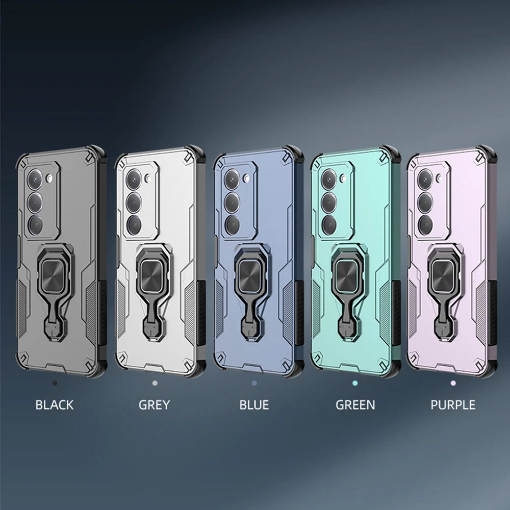 For Xiaomi Redmi 15 5G 169mm Case Magnetic Holder Ring Armor Shockproof Cover for Redmi15 Redmy 15 5G Camera Protect Funda