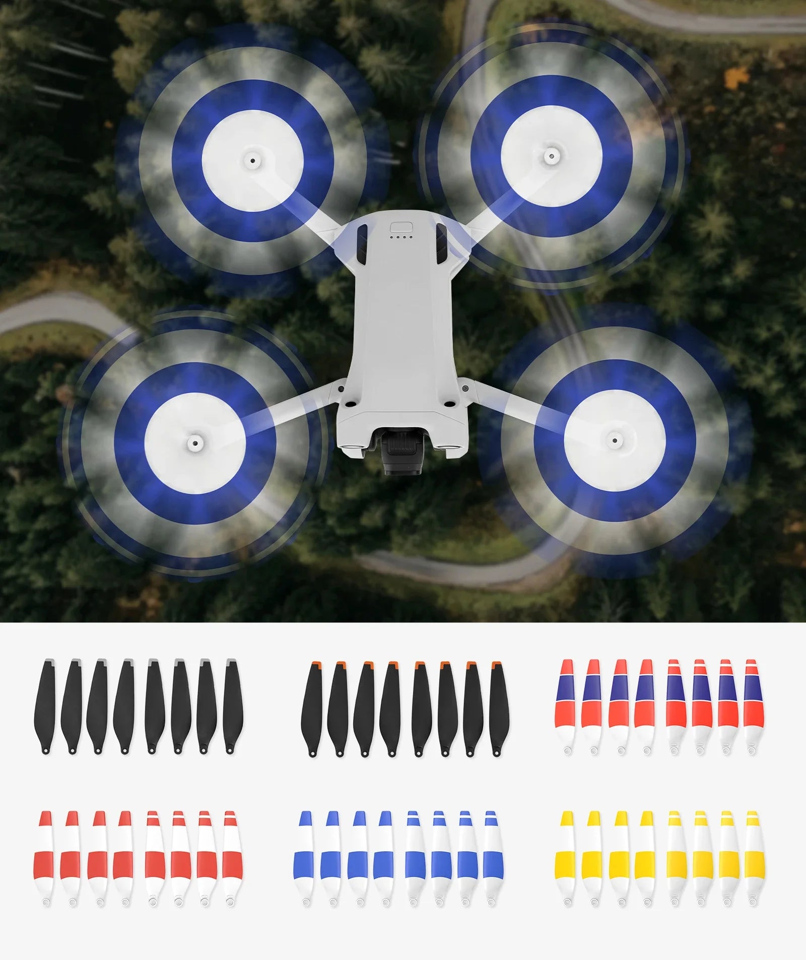 8PCS 6030 Propeller for DJI Mini 3/Mini3 Pro Low Noise Drone LightWeight Wing Fan Spare Parts Quick Release RC Drone Accessories