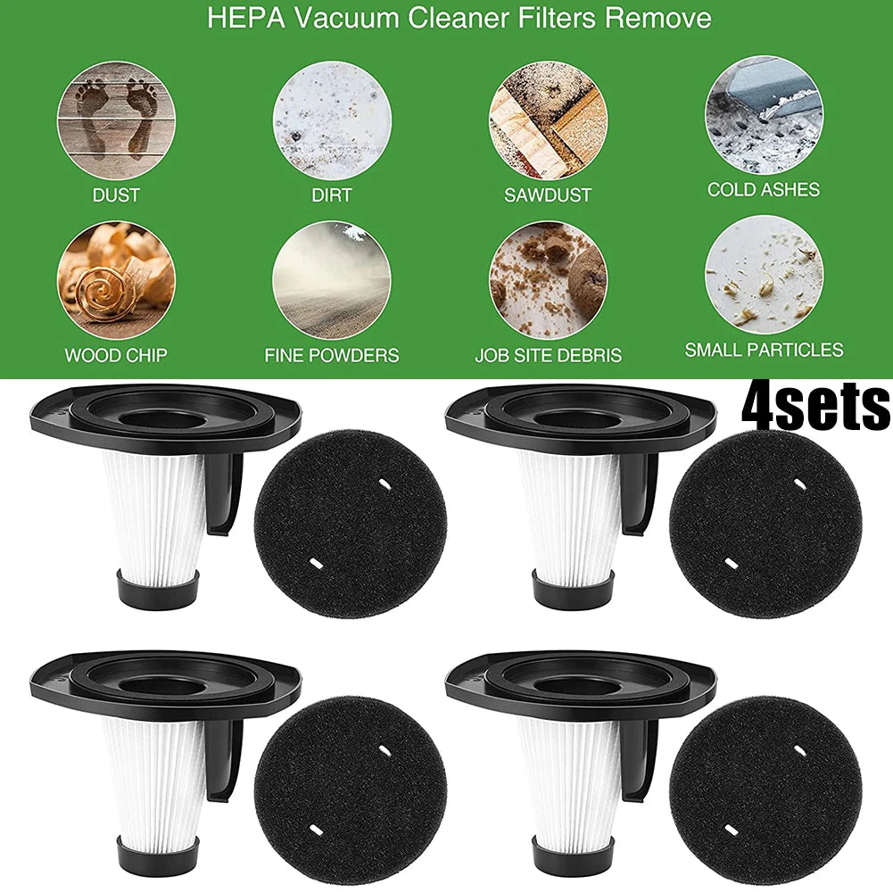 Kitchen Filters Vacuum Filter 12pcs/set 6 Filter 6 Sponge For MOOSOO LT450 Vacuum Cleaner Washable For MOOSOO LT450 Vacuum