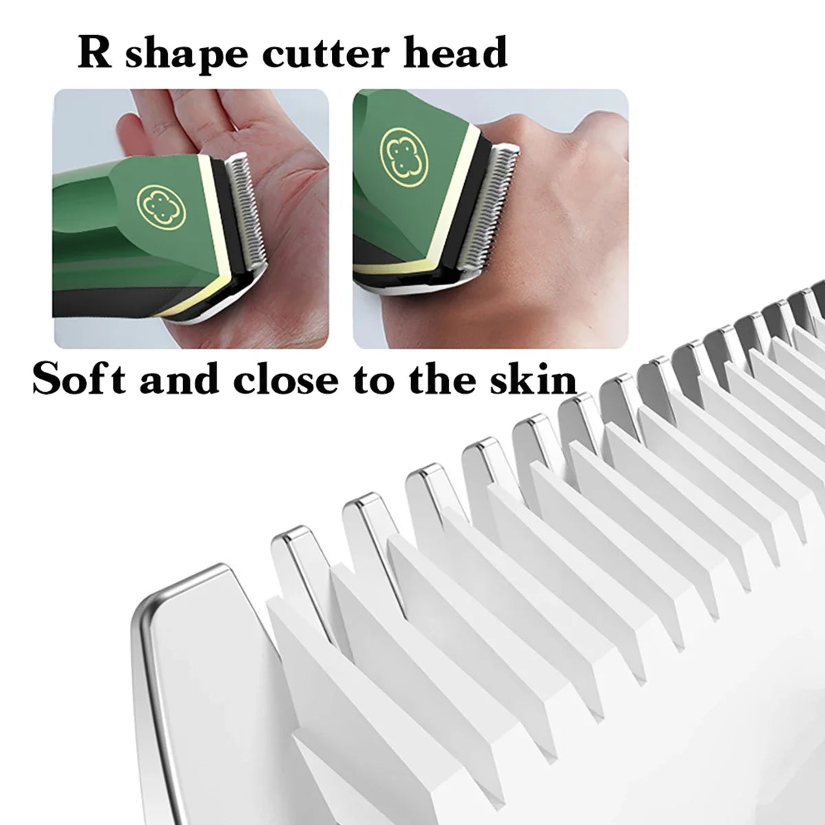 Madeshow 982F 986F Men Hair Clipper LED Display Low Noise Cordless Ceramic Blade Professional Hair Cutting Machine Hair Trimmer