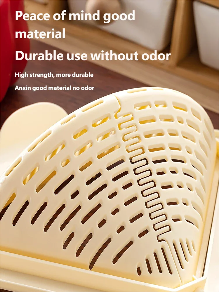 Storage Container Capacity Suction Cup Kitchen Sink Strainer Basket with Simple Installation Corner Sink Trash for Kitchen