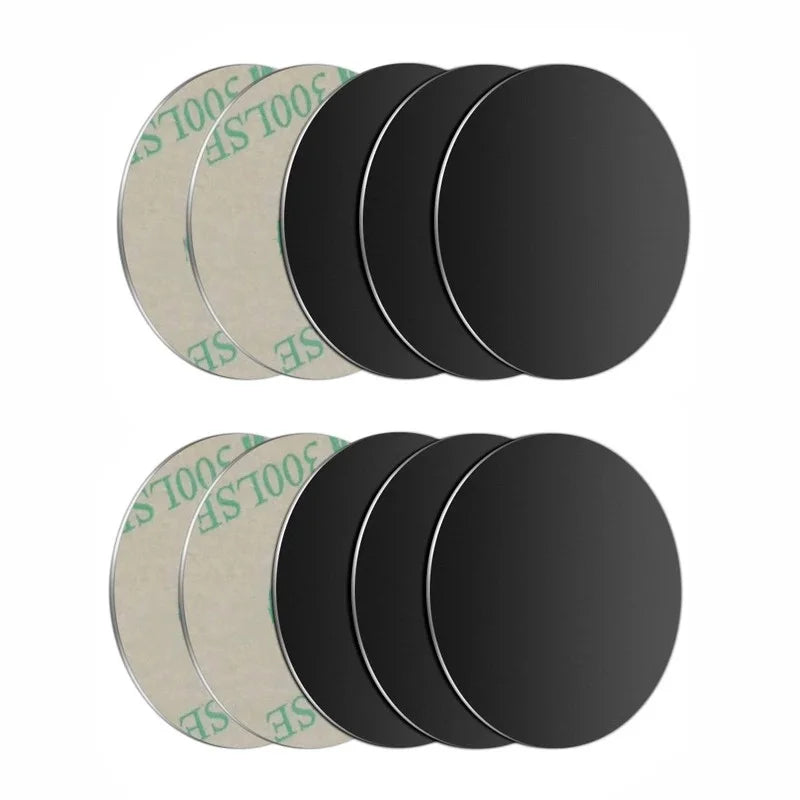 5pcs/10pcs/20pcs Lot Metal Plate Disk Iron Sheet For Magnet Mobile Phone Holder Iron Plate For Magnetic Car Phone Stand Holders