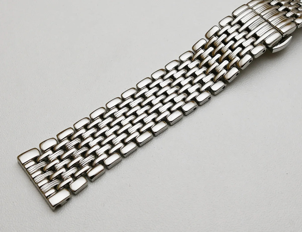 Stainless Steel Watch Band Strap 18mm 20mm 22mm Silver Gold Polished Mens Luxury Replacement Metal Watchband Bracelet for Tissot