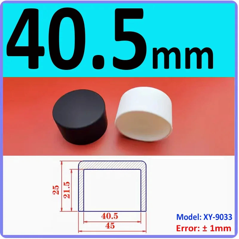  White Silicone rubber cover round steel pipe sleeve end protective cap anti-collision and high temperature resistant 3~68.5mm