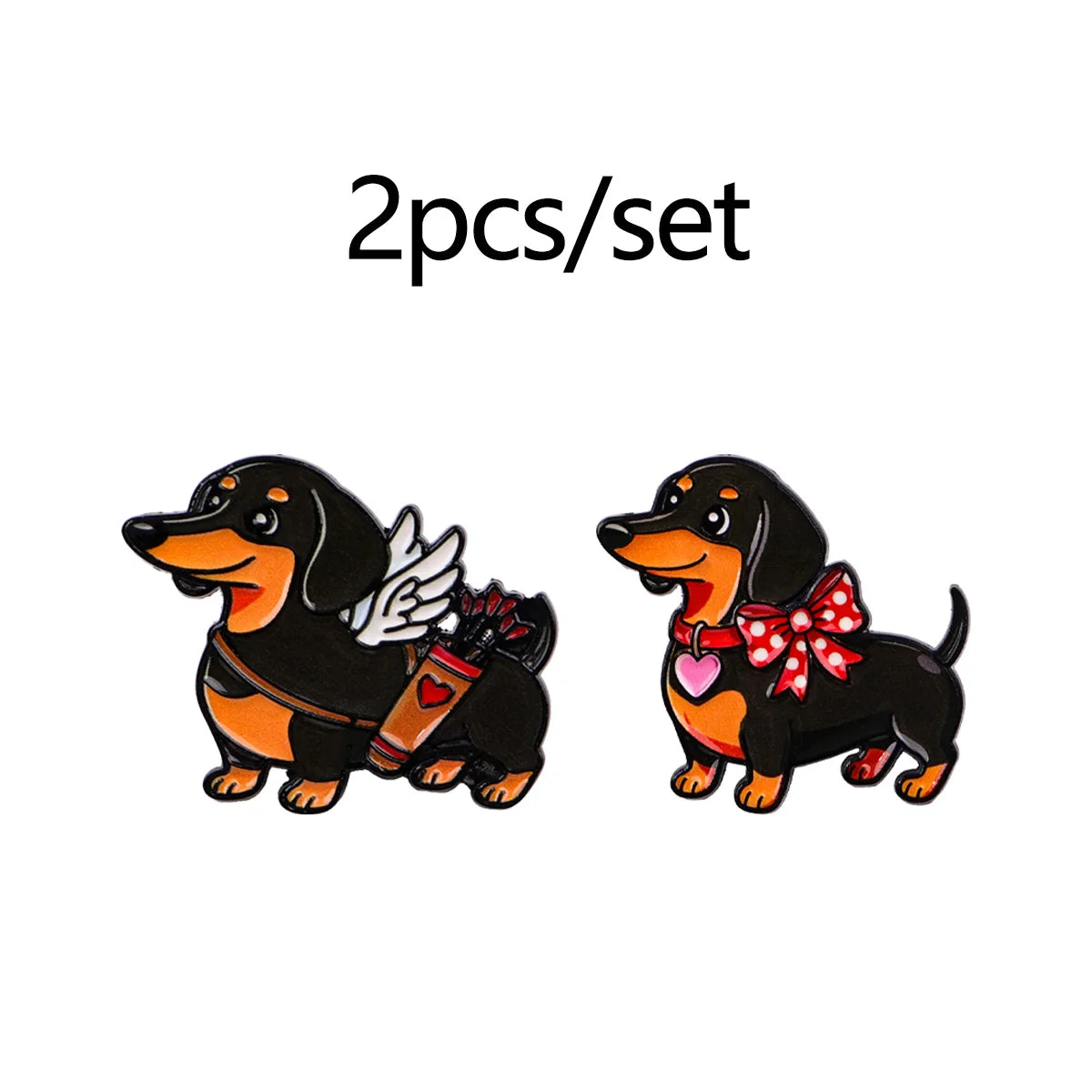 Sweater Sausage Dog Enamel Pins Cute Animal Couple Brooch Lapel Pin Badge on Backpack Clothing Accessories Fashion Jewelry Gifts