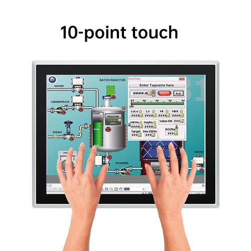 15-23.8 Inch Industrial Touch Screen Panel Pc Aluminum Case Embedded Front Ip65 All In One Industrial Panel Pc
