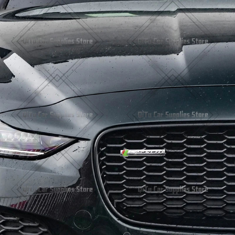 Zinc Alloy S R Sport Badge Car Body Trunk Emblem 3D Grille Sticker For F-Type F-Pace S-Type XFR XE XF XJ XK XJR XFR XEL XJS XJ6