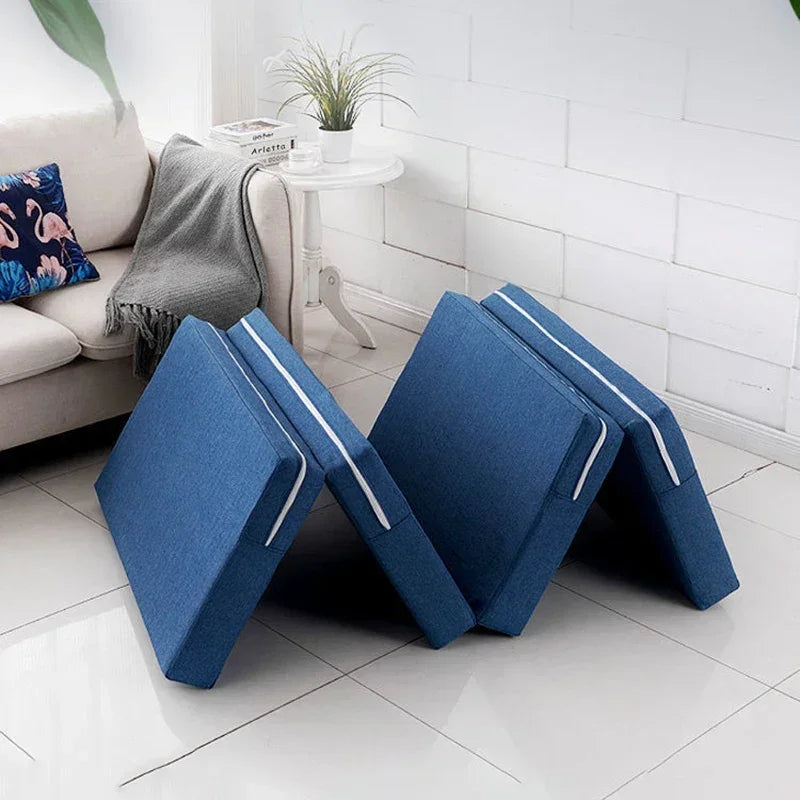 Simple Folding Mattress Foam Mat Tatami Yoga Pad Office Lunch Break Single Bed Furniture Foldable Sponge Mattresses