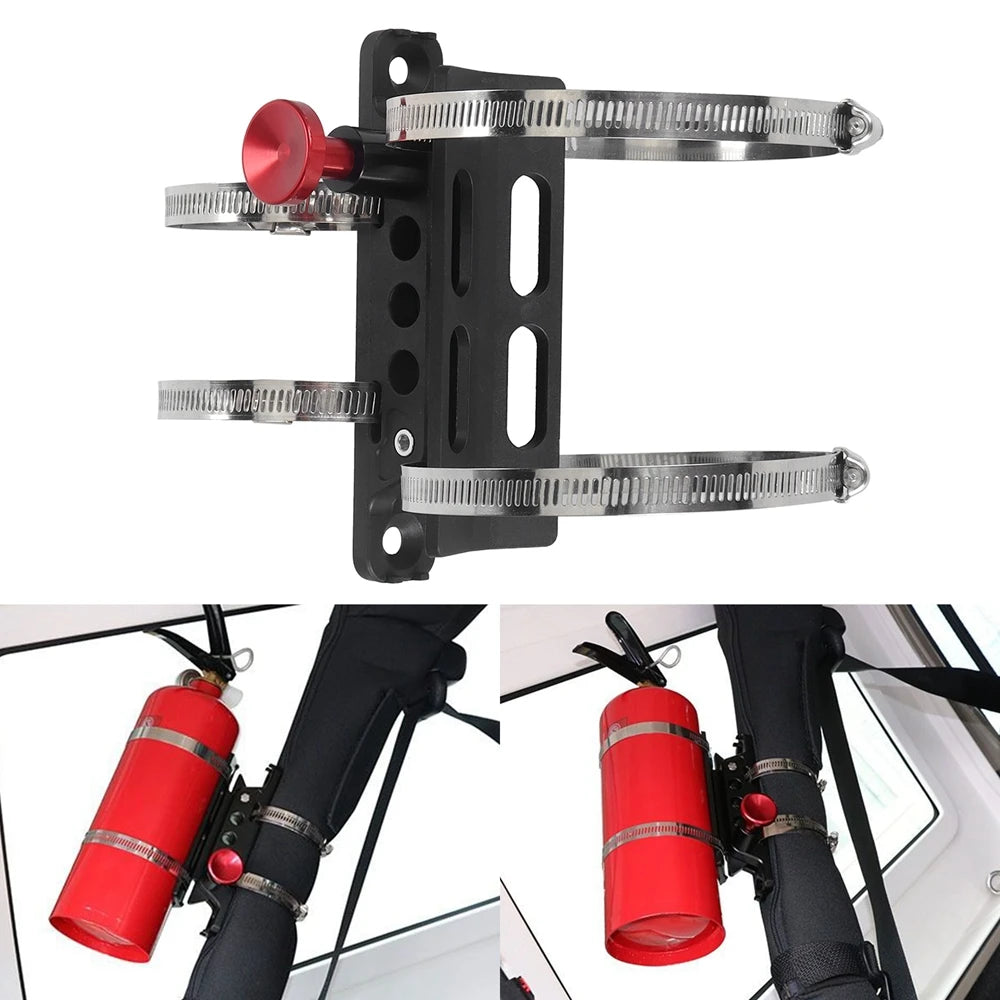 Car Extinguisher Mount Bracket Adjustable Holder Fit for Jeep Wrangler Sport/ JK/ Sahara Universal Car Accessories