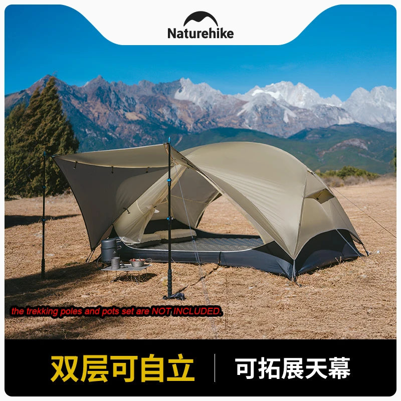 Naturehike Mongar UL Ultralight Camping Tent Double Layer Portable Backpacking Hiking Tent 1-2 Person Tent Outdoor Equipment