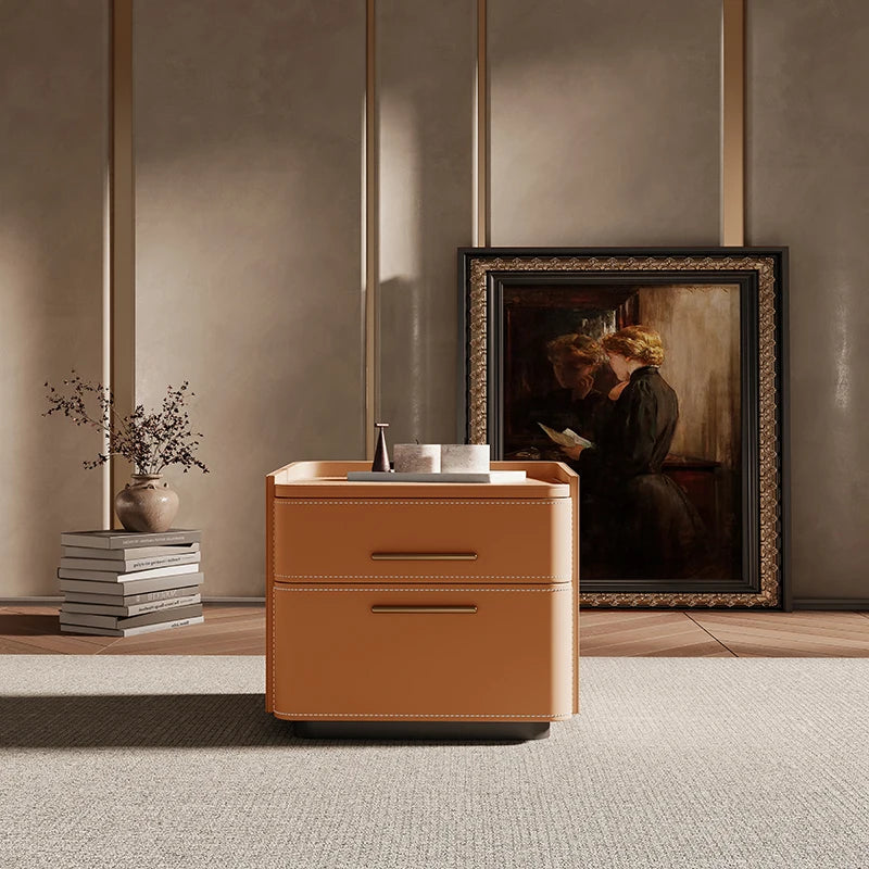 Luxury Storage Nightstand Aesthetic Simple Drawer Italian Bedside Table Trendy Nordic Mesitas De Noche Bedroom Furniture