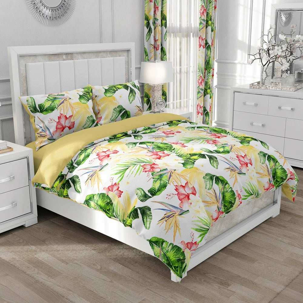 Nordic Linen Bedding set Duvet cover set King/Euro/240x220 size Bed Set Blanket/Quilt Covers for home Bedclothes bird