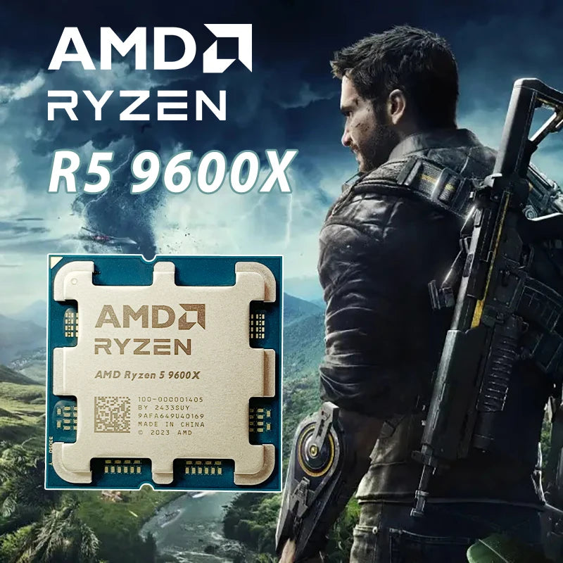 NEW AMD R5 9600X CPU RYZNE 5 9600X Desktop game processor No fan