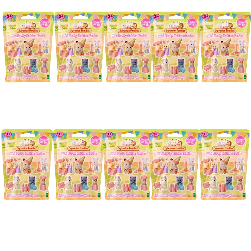 in stock Sylvanian Families Toys Girl Toy Kitchens Mini Baby Party Blind Bags Dolls for Girls Miniature Food Children's Kitchen