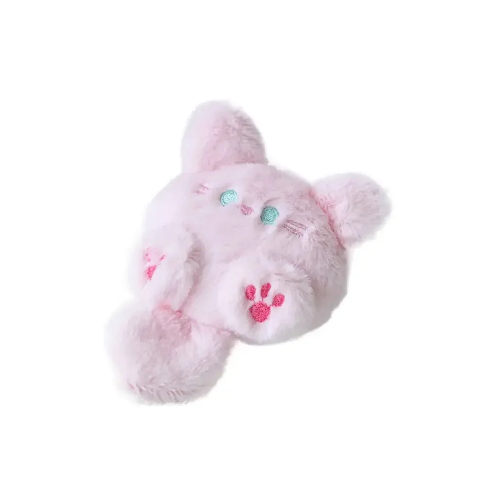 Kawaii Soft Stuffed Animal Little Cat Keychain Plush Bag Car Pendant Keychain DIY Trinket Kids Stuffed Animal Toys